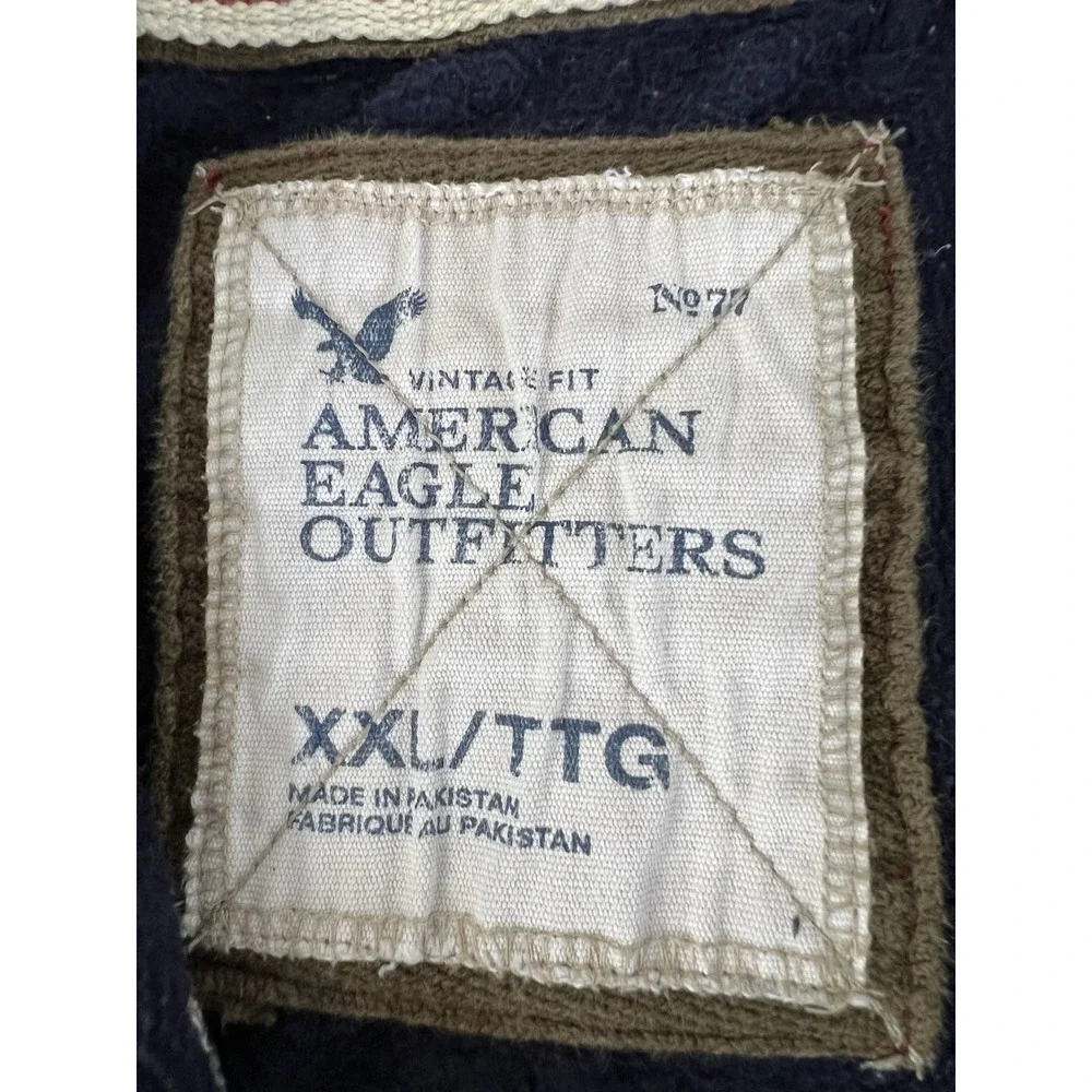 Vintage American‎ Eagle Outfitters Regular Sz XXL Hooded Sweaters for Men Y2K